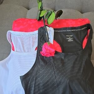 Nine West Active Racerback 2 Piece Tank Top  Set